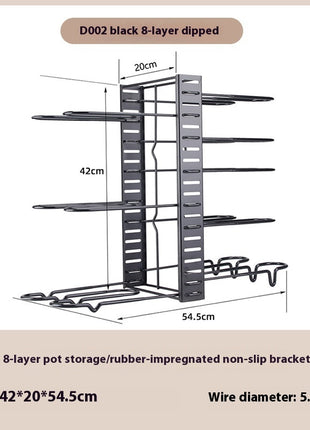 Removable Folding Multi-functional Kitchen Rack
