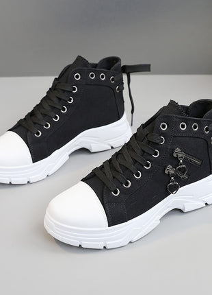 Canvas Breathable Platform Heighten Casual Shoes
