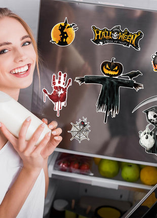 Halloween Magnetic Suction Fridge Stickers Set