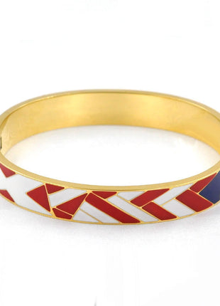 Stainless Steel and Enamel Bangles