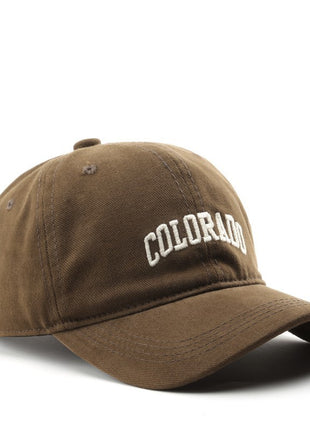 Japanese Fashionable Retro Letter Embroidery Cap