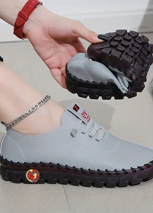 Handmade Leather Stitching Soft Bottom Shoes