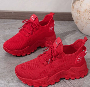 Fly Knit Mesh Thin Breathable Sports Shoes