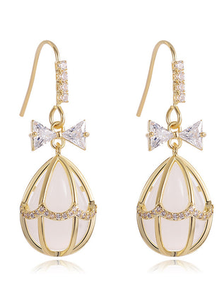 Opal Ballon Stud Earrings