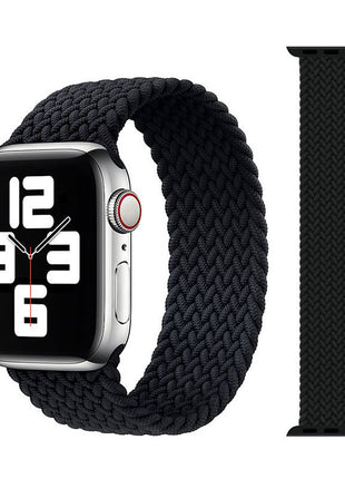 Applicable to Apple iWatch models Single Loop Nylon Braided Elastic Strap