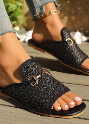 Hollow Square Toe Flat