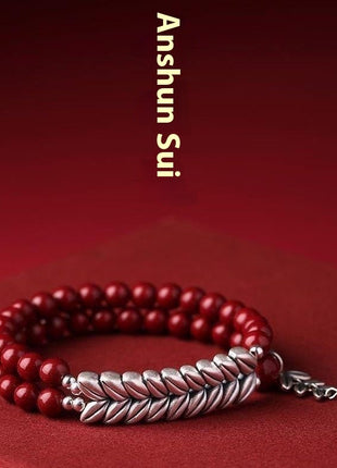 Cinnabar Gold Sand Bracelet