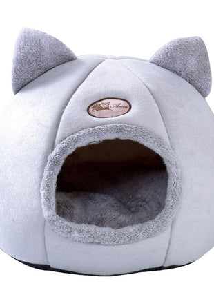 Enclosed Winter Cat Nest