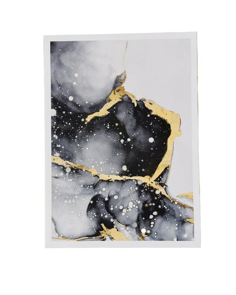 Black & Gold Marble - 60x80 cm