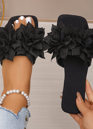 Flower Square Headed Flat