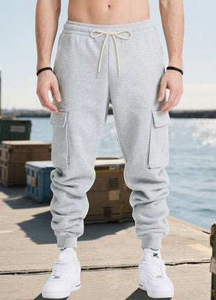 Loose Leisure Sports Men's Multi-pocket Workwear Trousers