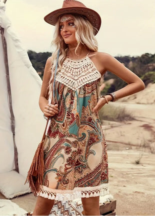 Elegant Paisley Dress