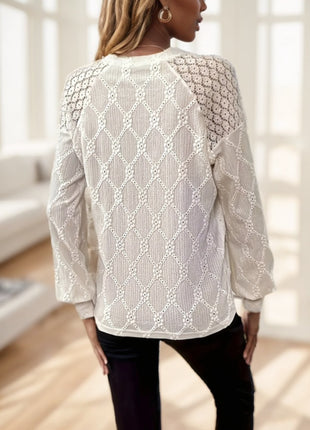 Ladies Casual Long Sleeve Round Neck