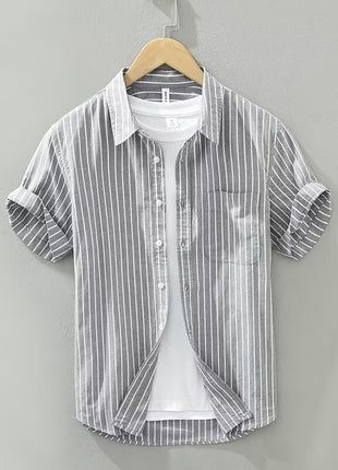 Summer Japanese Tie-dye Printed Short-sleeved Shirt