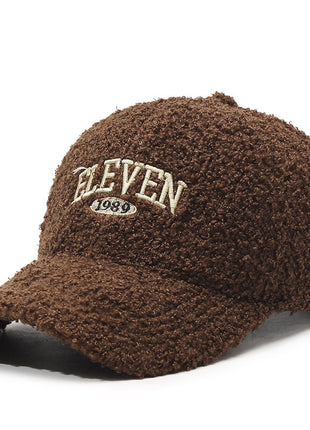 Winter Lambskin Thickened Warm Baseball Cap