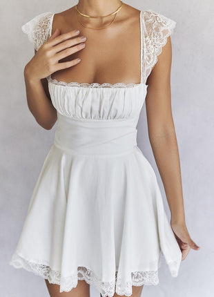 Square Neck Slim Halter Dress