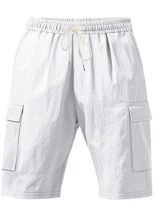 Men's Air-permeable Beachwear Linen Loose Multi-pocket Casual Shorts
