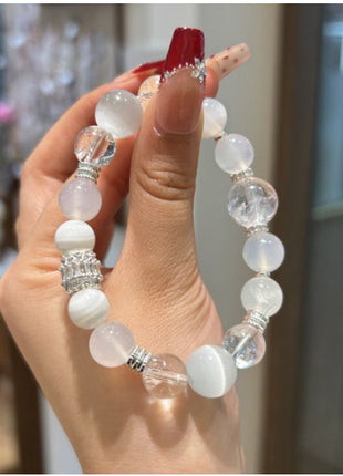 White Agata Crystal Five Elements Bracelet