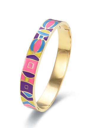 Stainless Steel and Enamel Bangles