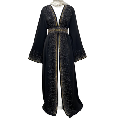 Sparks Lace-up With Pocket Abaya