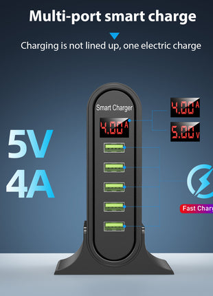 USB Five-Port Smart Charger