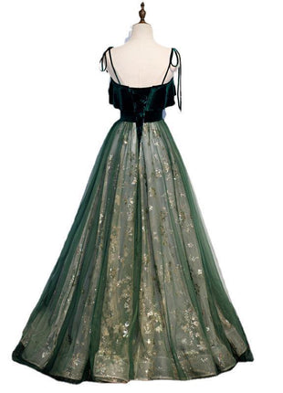 Dark Green Long Banquet Dress