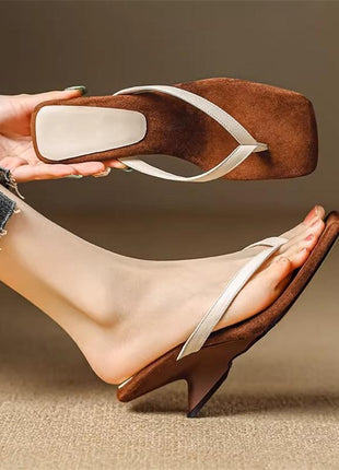 Simple Wedge Flip-flops Heels