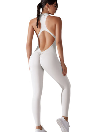 Solid Beauty-back Long Pants Yoga Fitness Running Dance Slim Bodysuit Women Sports Clothing