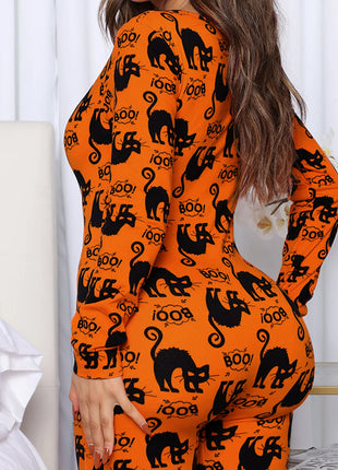 Halloween Long Sleeve One Piece Pyjamas