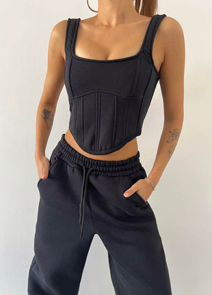 Hooded Sweater & Pants 3-Piece Set