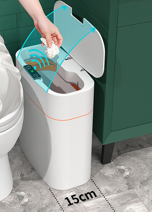 13L / 16L Smart Trash Can IPX5 Waterproof, Waved, Kick & Knee Induction with Lid