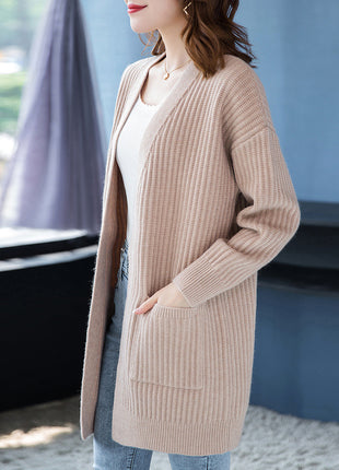 Loose Knitted Shawl Versatile Sweater Coat