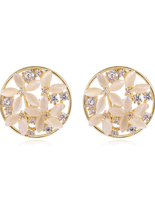 Fashionable Flowers High-end Earrings