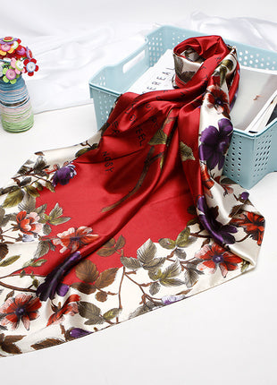 High-end Versatile Vintage Printed Workplace Scarf