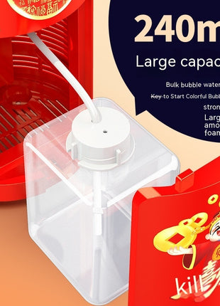 Automatic Bubble Fireworks Machine Toys