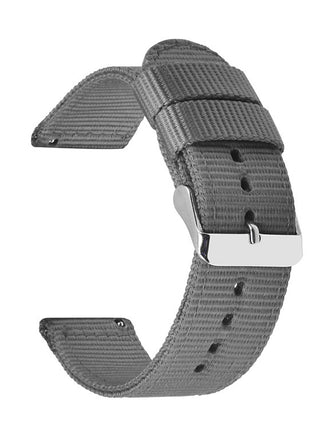 Solid Nylon Canvas Watch Strap