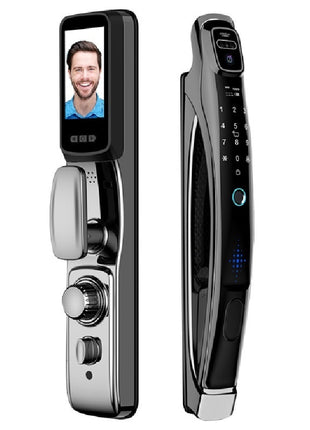 Intelligent Fingerprint Face Recognition Visual Intercom Door Lock