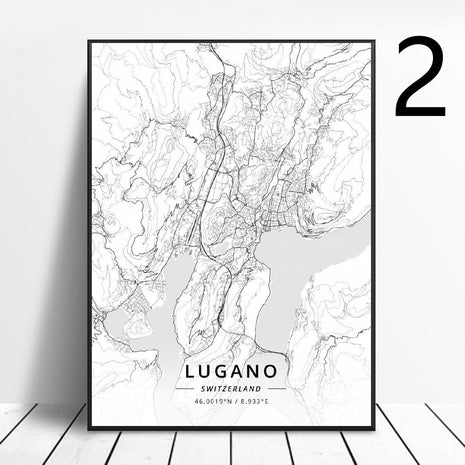 Switzerland - 60x80 cm