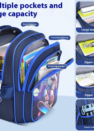 Astronaut Schoolbag Double Shoulders Grade 3-4