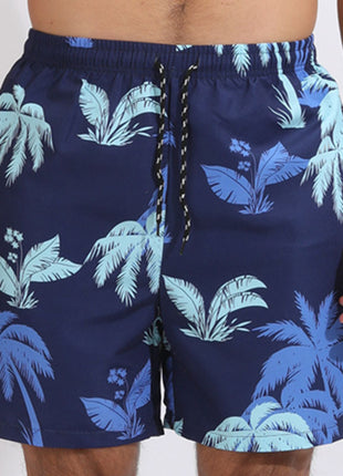 Night Moon Boat Beach Shorts