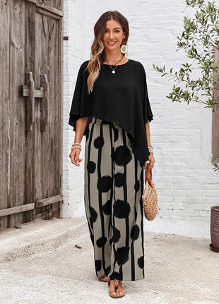 Summer Casual Women's Trousers Suit