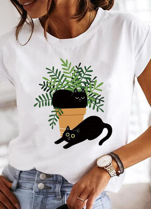 Crew Neck Casual Printed T-shirt