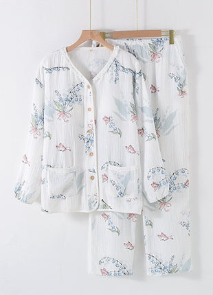 Collarless Cotton Pyjamas