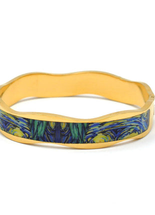 Stainless Steel and Enamel Bangles