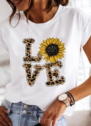 Crew Neck Casual Printed T-shirt
