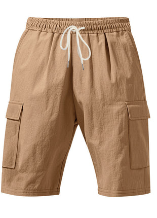 Men's Air-permeable Beachwear Linen Loose Multi-pocket Casual Shorts