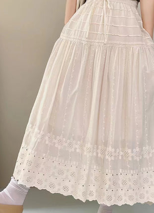 French Sweet A- Line High Waist Slimming Skirt