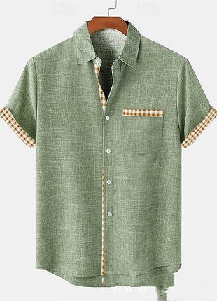 Ocean Fish Pattern Lapel Loose Casual Short Sleeve