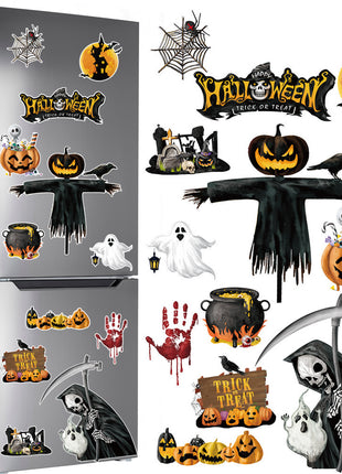 Halloween Magnetic Suction Fridge Stickers Set