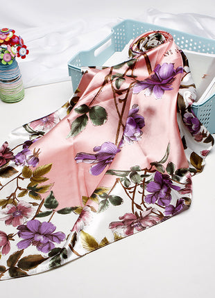 High-end Versatile Vintage Printed Workplace Scarf